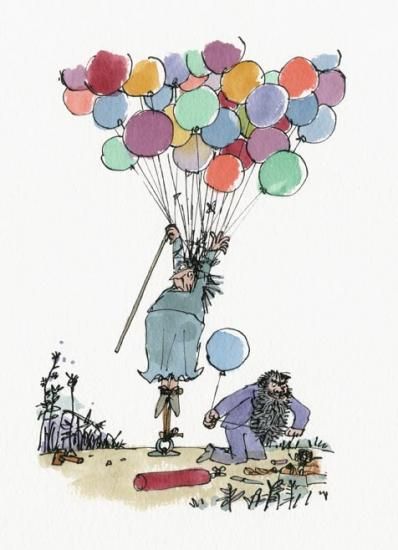 Mrs Twit being stretched from The Twits, by Roald Dahl | Quentin Blake Roald Dahl The Twits, Quentin Blake Illustrations, Matilda Roald Dahl, Roald Dahl Books, Chris Riddell, The Twits, Quentin Blake, Roald Dahl, Children's Book Illustration