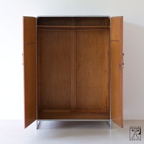 Steel Wardrobe, Bauhaus Style, Van Der Rohe, Mies Van Der Rohe, Tubular Steel, Wardrobe Design, Sideboard Cabinet, Tall Cabinet Storage, Armoire