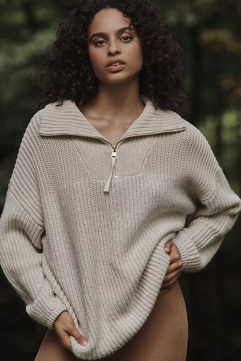 Gifts | Gifts for Everyone + All Seasons | Anthropologie Half Zip Sweatshirt, Gray Weddings, Autumn 2024, Gifts For Everyone, Half Zip Pullover, Signature Print, 50 Fashion, Faux Fur Jacket, Staple Pieces