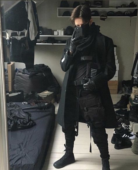 Cyberpunk Mode, Cyberpunk Outfit, Cyberpunk 2020, Techwear Streetwear, Tech Wear Fashion, Techwear Outfits, Techwear Fashion, Cyberpunk Clothes, Design Moda