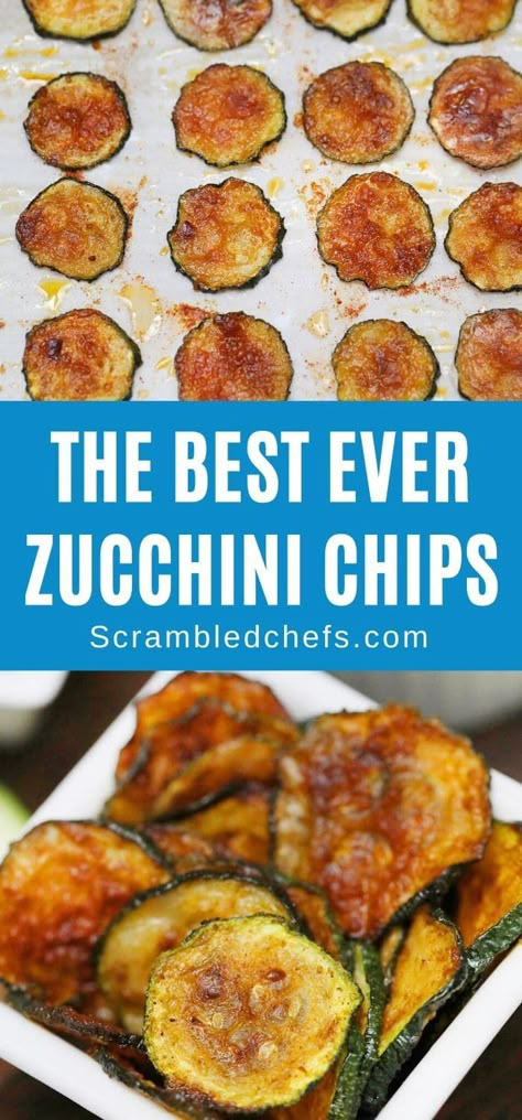 Easy Zucchini Snacks, Easy Zucchini Chips, Vegetables To Snack On, Raw Zucchini Snack, Crispy Baked Vegetables, Zucchini Chips In Oven, Homemade Zucchini Chips, Keto Zucchini Chips Baked, How To Make Zucchini Chips