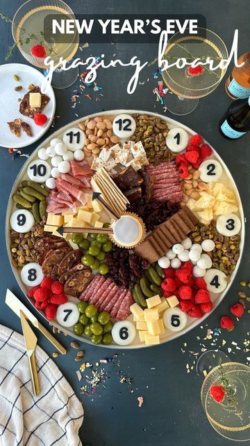 New Year’s Day Charcuterie Board, New Years Charcuterie Board 2024, Charcuterie Board Ideas For New Years Eve, Charcuterie New Years Eve, New Year Eve Charcuterie Board, New Year’s Charcuterie Board, Charcuterie Board Nye, New Year’s Eve Charcuterie Board Ideas, New Year’s Eve Charcuterie