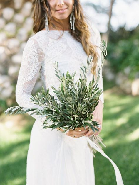 Olive Leaf Bouquet Wedding, Small Greenery Bouquet, Olive Branch Bouquet Wedding, Olive Leaves Bouquet, Greek Bouquet, Olive Leaf Bouquet, Olive Branch Bouquet, Olive Leaves Wedding, Olive Bouquet