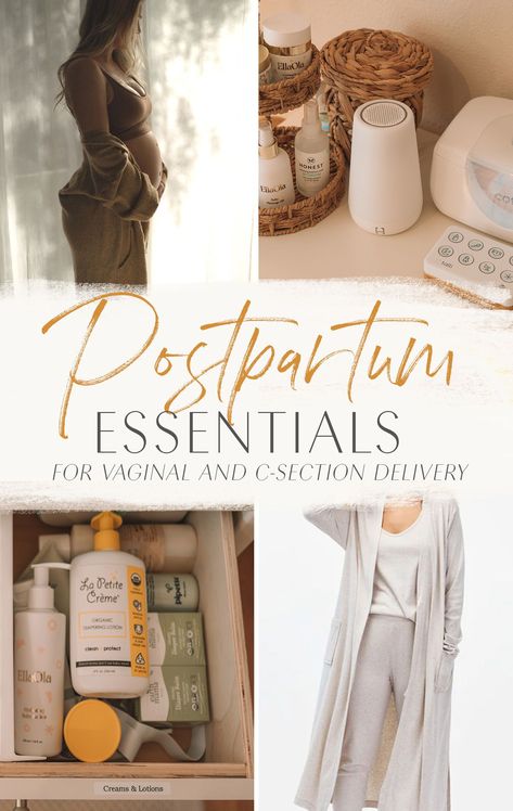 Postpartum Essentials C Section, Natural Postpartum Essentials, Post Partum Tips, C Section Post Partum Essentials, Postpartum Bedside, Postpartum Supplies, Post Partum Care, Padsicles Postpartum, Postpartum Products