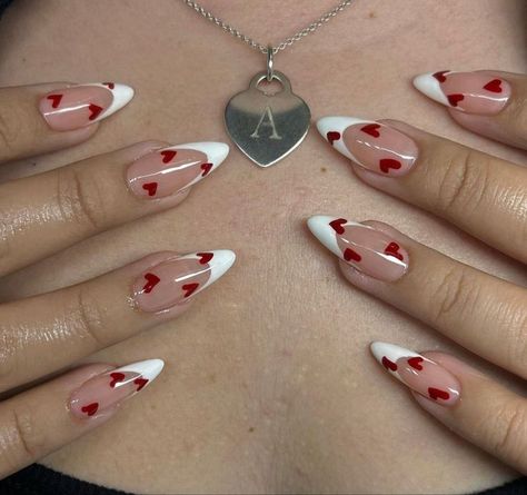 France Nails, February Nails, Heart Nail, Purple Nail, White Nail, Minimalist Nails, Nails 2024, Heart Nails, Dream Nails