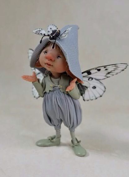 Sweet Pictures, Fairy Art Dolls, Elves And Fairies, Fairy Pictures, Clay Fairies, Fairy Crafts, Baby Fairy, Fairies Elves, Fairy Figurines