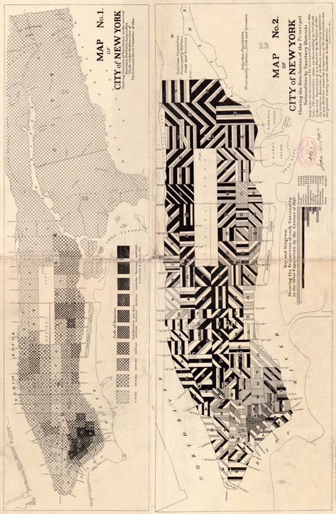 Map Symbols: Showing Multivariate Data with Texture | Making Maps: DIY Cartography Render Architecture, Nyc Map, Map Symbols, New York City Map, Site Plans, Map Of New York, Piece Of Paper, Information Graphics, Old Map