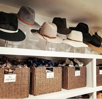 Organize Hats, Hat Rack Ideas, Store Hats, Closet Transformation, Master Closet Design, Master Bath Design, Custom Closet Design, Dream Closet Design, Hat Organization