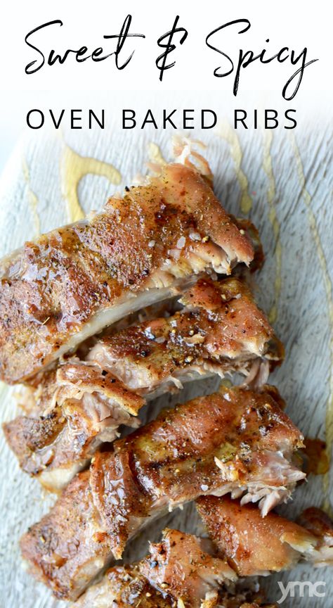 Bear Ribs Recipe, Sticky Ribs Oven, Rib Meat Recipes, Pork Spare Ribs In The Oven Easy, Baked Spare Ribs Oven, Healthy Rainy Day Dinner, Rainy Day Food Dinners, Pork Side Ribs Oven, Lamb Spare Ribs Recipe