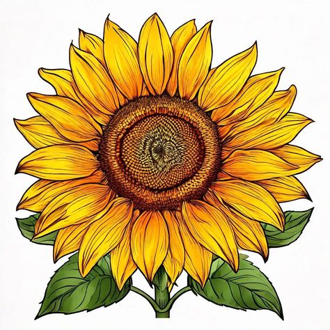 Sunflower Coloring Pages (50 Pages) – ArtfulSTEM Flowers Sunflowers Drawing, Coloring Pages Sunflowers, Bouquet Of Sunflowers Drawing, Sunflower Garden Drawing, Sunflower Coloring, Sunflower Bullet Journal, Sunflower Coloring Pages, Sunflower Illustration, Rug Tufting