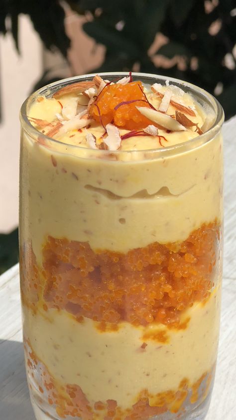 Motichoor Rabri Parfait Ceremony Outfit, Parfait Recipe, Eating Food Funny, Food Story, Parfait Recipes, Vegetarian Snacks Recipes, Patterns Wallpaper, Food Drink Photography, Vegetarian Snacks