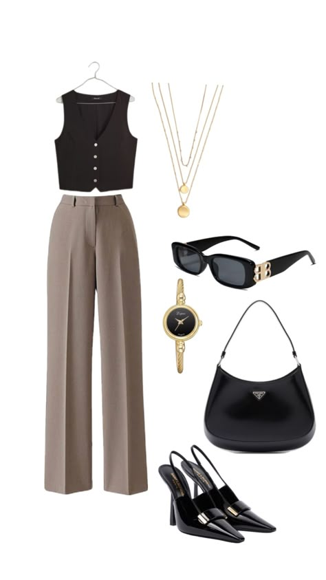 Classy outfit summer 2024 Ootd Work, Lux Dress, Photography Places, Elegant Summer Outfits, Dress Pants Outfits, Elegant Style Women, Classic Capsule Wardrobe, Casual Work Outfits Women, Outfits Petite