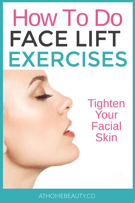 Tighten Neck Skin, Face Lift Exercises, Sagging Cheeks, Tighten Facial Skin, Chin Exercises, Face Tightening, Face Yoga Exercises, Face Yoga Facial Exercises, Tighten Loose Skin