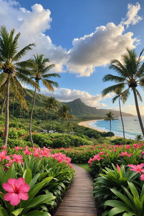 🌺 Paradise Found: The Ultimate Wellness Retreat in Oahu 🌴 Summer Vacation Wallpaper, Tropic Aesthetic, Relaxing Vacation Ideas, Hawaii Places To Visit, Relaxing Pictures, Tropical Place, Paradise Pictures, Beautiful Beaches Paradise, Life In Paradise