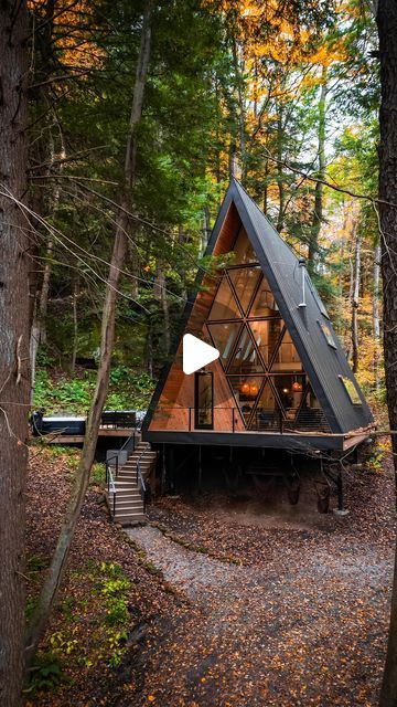 Dunlap Hollow on Instagram: "This relaxing nature stay in Hocking Hills, Ohio😍  This custom designed a-frame sleeps up to 10 and features the comforts of home while giving off immersive elements of nature🍃  Tag someone you’re staying here with👀  🏷 • • • #cabin #aframe #aframecabin #cabininthewoods #luxurycabin #romantic #couples #hockinghills #hockinghillsohio #ohio" Dunlap Hollow A Frame, A Frame Cabin Plans Layout, A Frame Interior Design, Drvene Kuce, A Frame House Interior, A-frame Interior, Retirement Goals, Rock Yard, Hocking Hills Ohio