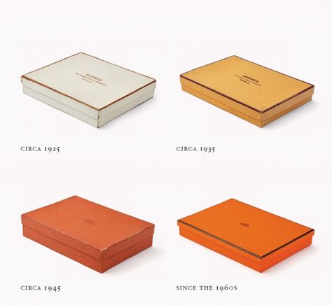 A Shortage of Product Packaging During WWII Led to the Birth of Hermès' Famous Orange Color Mark | The Fashion Law Luxury Packaging Design Fashion, Hermes Box Packaging, Hermes Branding, Luxury Packaging Design Boxes Branding, Hermes Packaging, Fragrance Branding, Diamond Packaging, Scarf Packaging, History Of Fashion