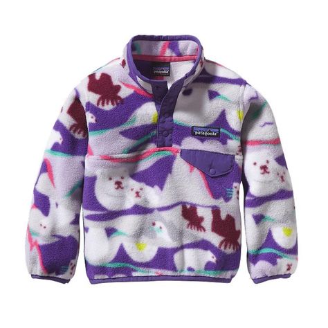 OMG Patagonia Baby Lightweight Synchilla\u00AE Snap-T\u00AE Pullover - Polar Play: Tundra Purple PTNP Baby Patagonia, Patagonia Kids, Baby Coat, Snow Suit, Baby Needs, Niece And Nephew, Outdoor Kids, Outdoor Outfit, Patagonia