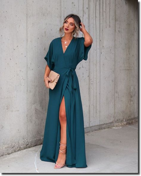 Teal Boho Dress, Teal Dress Accessories, Teal Wedding Guest Dress, April Wedding Guest Outfit, April Wedding Guest Dress, March Wedding Guest Outfit, Teal Dress Outfit, Teal Long Dress, Teal Dress For Wedding