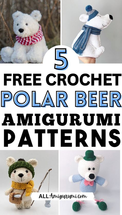 Crochet Polar Bear Amigurumi Patterns Crochet Polar Bear Applique Free Pattern, Ice Bear Crochet Pattern Free, Crochet Polar Bear Pattern Free Amigurumi, Free Crochet Polar Bear Pattern, Polar Bear Amigurumi Free Pattern, Crochet Polar Bear Pattern Free, Polar Bear Crochet Pattern Free, Polar Bear Crochet Pattern, Amigurumi Polar Bear