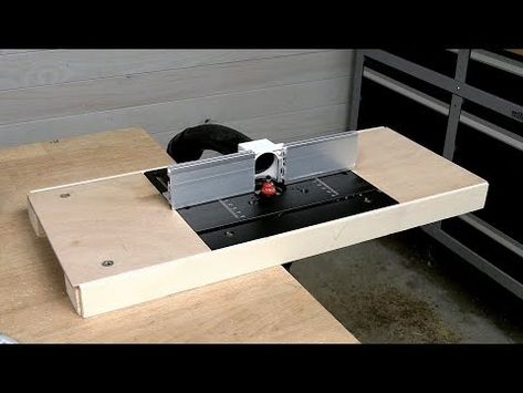 (46) The Easiest Router Table to Make with an Insert Plate - YouTube Make A Router Table, Making A Router Table, Router Table, Woodworking Tools, Router, Table Top, Woodworking, Tools, Wood