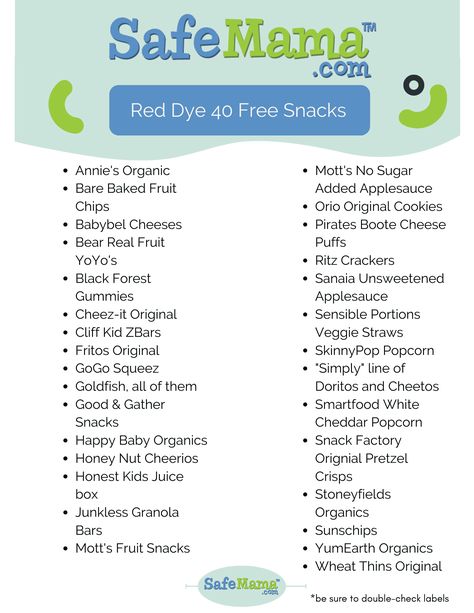 Red Dye Free Foods, Motts Fruit Snacks, Dye Free Snacks, Dye Free Foods, Red Dye 40, Red Food Dye, Healthy Food Swaps, Kids Juice, Red Dye