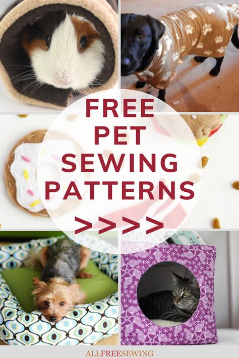 Sewing Projects Pets, Sewing Patterns For Pets, Free Sewing Patterns For Pets, Cat Bed Sewing Pattern Free, Cat Clothes Patterns Free Sewing, Sewing Projects Dog, Sewing A Dog Bed, Bunny Pillow Pattern Free Sewing, Dog Bed Sewing Pattern Free