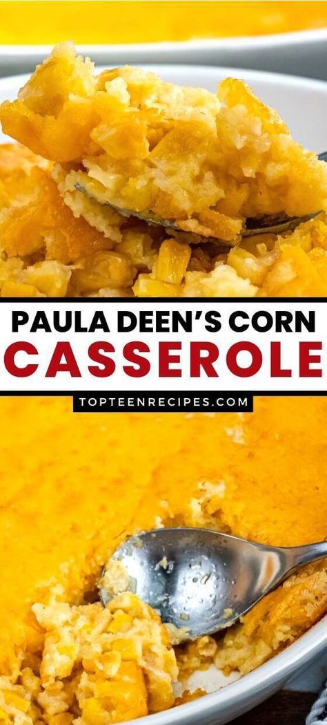 Paula Deen’s Corn Casserole - Top Recipes Paula Deans Corn Casserole Jiffy, Bisquick Cornbread, Paula Deen Corn Casserole, Corn Casserole Recipes, 8 Can Taco Soup, Corn Casserole Paula Deen, Sweet Corn Casserole, Easy Casserole Dishes, Corn Side Dish