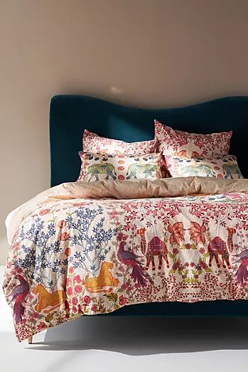 Anthropologie Duvet Covers | AnthroLiving Anthropologie Bedding, Percale Duvet Cover, Perfect Bedding, Unique Beds, How To Clean Iron, Decoration Inspiration, Types Of Beds, Linen Duvet Covers, Duvet Bedding