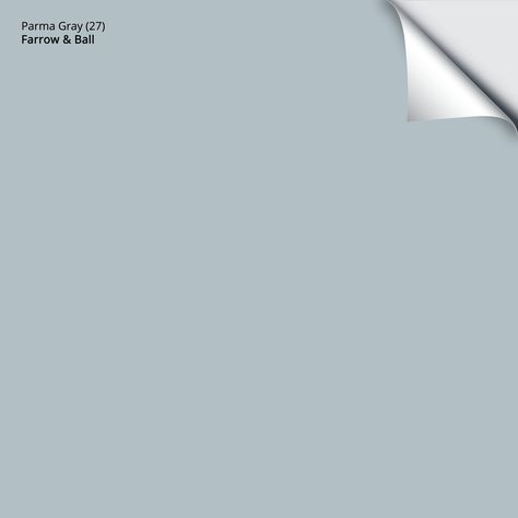 Parma Gray (27): 9"x14.75" Peel & Stick Paint Sample Made with Real Farrow & Ball Paint Parma Gray, Grey Bathroom Paint, Make Chalk Paint, Grey Blue Kitchen, Blue Gray Paint Colors, Borrowed Light, Stiffkey Blue, Surf Painting, Greige Paint Colors