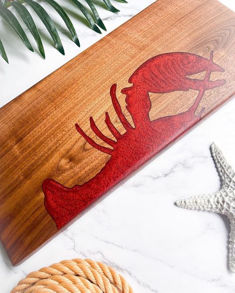 https://www.instagram.com/p/CaXT0KPLCFJ/?utm_medium=share_sheet Lobster Charcuterie Board, Wood Epoxy Projects, Concrete Clay, Burt Macklin, Epoxy Concrete, Epoxy Design, Ideas Negocios, Router Templates, You're My Lobster