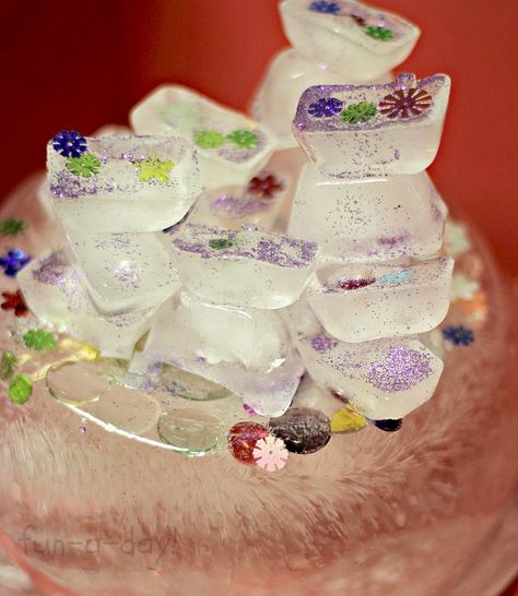 Preschool Science Fun with Ice Castles Ice Experiments, Ice Activities, Fairy Tales Preschool, Science Experience, Fairy Tale Activities, Winter Theme Preschool, Preschool Science Activities, Fairy Tale Theme, Snow Theme