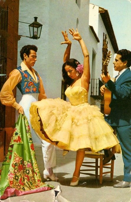 60s Mexico Spain, Disney Characters, Disney, Guitar, Vintage Postcard, A House, Dancing, A Woman, Disney Princess