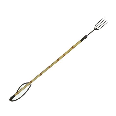 4_forks_4_sharp_120cm_bamboo_handle_fishing_spear_ Model LB-A001 Fishing Spear, Fishing Spears, Bamboo Handles, Spears, Forks, Fishing, Fish, Quick Saves, Art