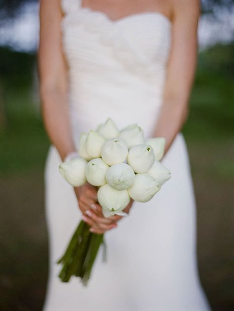 Lotus Bouquet, Vietnam Wedding, Phuket Wedding, Thailand Wedding, Thai Wedding, Bali Wedding, White Lotus, Bride Bouquets, Pink Wedding