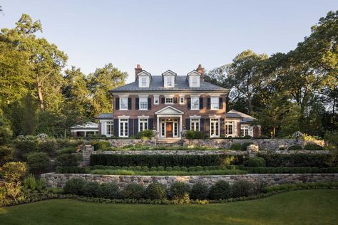 New Construction by Rosen Kelly Conway Architecture & Design | 1stDibs Georgian Colonial House Exterior, Georgian Colonial House, Colonial House Exterior, Georgian Colonial, Colonial House Exteriors, Georgian Style Homes, Colonial Mansion, Mansion Exterior, Georgian Architecture