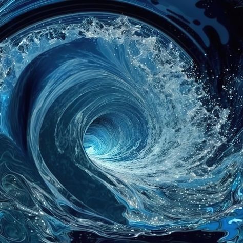 Photo the water swirls into a whirlpool ... | Premium Photo #Freepik #photo #ocean-waves #deep-water #blue-sea #ocean-texture Sea Texture, Ocean Art Painting, Water Swirl, Water Photos, Waves Photos, Water Movement, Water Pictures, 4 Elements, Water Photography