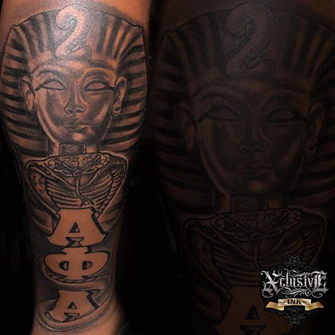 #greek #greeklife #apesworldwide #legtattoo #tattoo #ink #inked #inkd #tattoos #BLACKARTISTRY101 #alphaphialpha #legsleeve #tattooideas #fraternity #fraternitytattoo Alpha Phi Tattoo, Frat Tattoo, Alpha Phi Alpha Tattoo, Alpha Tattoo Ideas, Alpha Tattoo, Sphinx Tattoo, Arm Tattoos Black, Ancient Art Tattoo, Coil Tattoo Machine