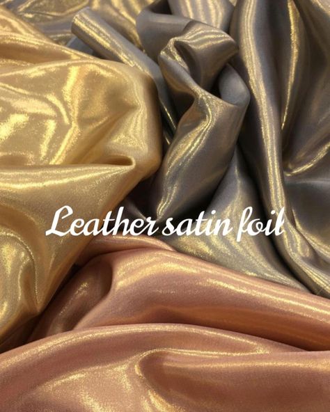 Satin Colors Fabric, Leather Saree, Clothing Fabric Patterns, Indian Outfits Modern, Satin Colors, Handmade Saree, Fabric Forever, Color Knowledge, Holographic Fabric