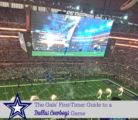 Here’s your breakdown of everything you need from one gal to another to go to your first Dallas Cowboys Game from what to wear, what to bring (and not) and even how to plan for your potty breaks! Dallas Cowboys Schedule, Dallas Cowboys 2024-2025 Schedule, Dallas Cowboys Schedule 2024-2025, Dallas Cowboys Schedule 2022-2023, Dallas Cowboys Game, Att Stadium Dallas Cowboys, Cowboy Games, Dallas Cowboys Football, Cowboys Football