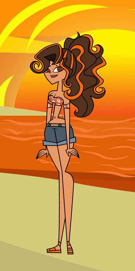 Kalena by Xanviour on DeviantArt Tdi Oc, Drama Clothes, Girls Night Movies, Hawaiian Girl, Old Cartoon Network, Drama Total, Cartoon Character Pictures, Drama Island, Pretty Drawings