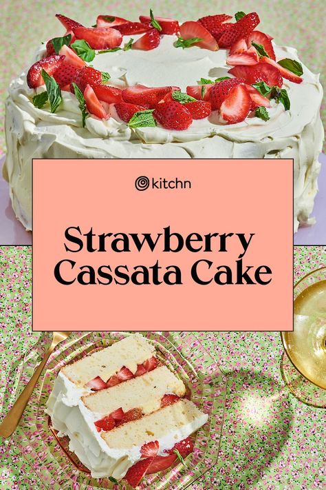 Strawberry Cassata Cake Recipes, Strawberry Casada Cake, Casata Cake Recipe, Casada Cake, Strawberry Cassata Cake, Casada Cake Recipe, Italian Cassata Cake Recipe, Casata Cake, Cassata Cake Recipe