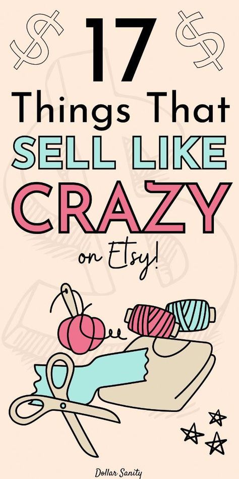 Etsy is a magical place for creatives everywhere! Here are some of the best things to sell on Etsy to make money. Easy Products To Make And Sell, How To Sell On Etsy, Things To Make And Sell From Home, Things To Sell To Make Money, Stuff To Make And Sale, Crafts To Make Money, Best Selling Items On Etsy, Items To Make And Sell, What To Sell On Etsy