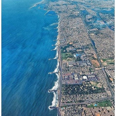 Photo by needy nomad in Chennai Marina Beach. Image may contain: sky and outdoor Madras City, Freedom Photography, Coast Line, Amazing India, New Photo Style, Marina Beach, World Cities, City Wallpaper, City Photography