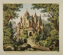 Theatre Backdrops, Toy Theatre, Fairytale Illustration, Odaiba, Fantasy Castle, Fairytale Art, In The Woods, Fantasy World, Vintage Paper