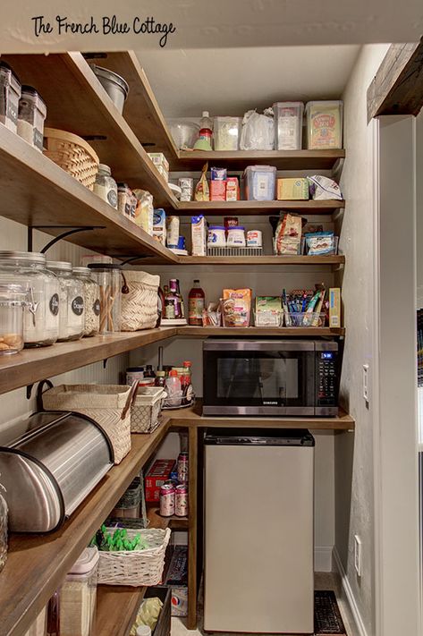 Pantry Shelves With Brackets, Understairs Pantry Ideas Staircases, Shelving Pantry Ideas, Narrow Butlers Pantry, Under Stair Pantry, Understairs Pantry, Under The Stairs Pantry, Pantry Under The Stairs, Pantry Organizing Ideas