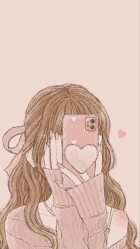 Wallpaper Girly Anime Hd, Cute Simple Wallpapers, Girly Art Illustrations, Anime Artwork Wallpaper, Cute Wallpaper For Phone, Love You Mom, Aesthetic Pastel Wallpaper, Kawaii Wallpaper, Cute Anime Wallpaper