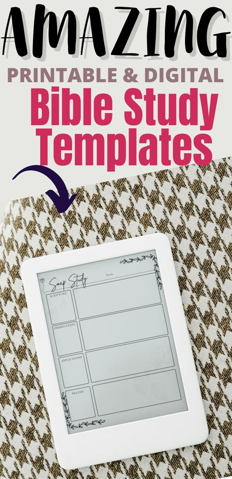 a tablet with Bible study templates on it Bible Word Study Template, Bible Word Study Free Printable, Bible Study Notes Template Free Printable, Free Verse Mapping Printables, Verse Mapping Template Free, Goodnotes Template Free Bible Study, S.o.a.p. Bible Study Printables Free, Bible Study Resources, Bible Verse Mapping Free Printable