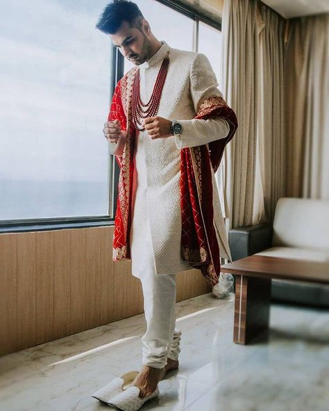 Groom Jewellery, Indian Groom Dress, Ceremony Outfit, Indian Wedding Clothes For Men, Pastel Outfits, Sherwani For Men Wedding, Wedding Kurta For Men, Groom Dress Men, Wedding Outfits For Groom