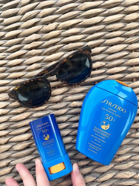 Sunscreen 
Shiseido
Suncare
Shiseido sunscreen
Skincare 
Sunglasses
Summer Shiseido Sunscreen, Sunscreen For Sensitive Skin, Vacation 2024, Summer Necessities, World Surf League, Sunscreen Stick, Facial Sunscreen, Skin Essentials, Skincare Aesthetic