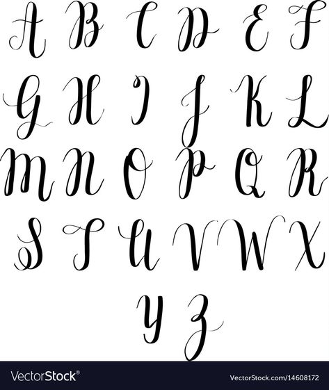 H Calligraphy Letter Capital, Calligraphy Alphabet Capital Letters, Capital Letters Calligraphy, Faux Calligraphy Alphabet, Capital Letter Fonts, Calligraphic Fonts, Cursive Fonts Alphabet, Modern Calligraphy Alphabet, Free Cursive Fonts